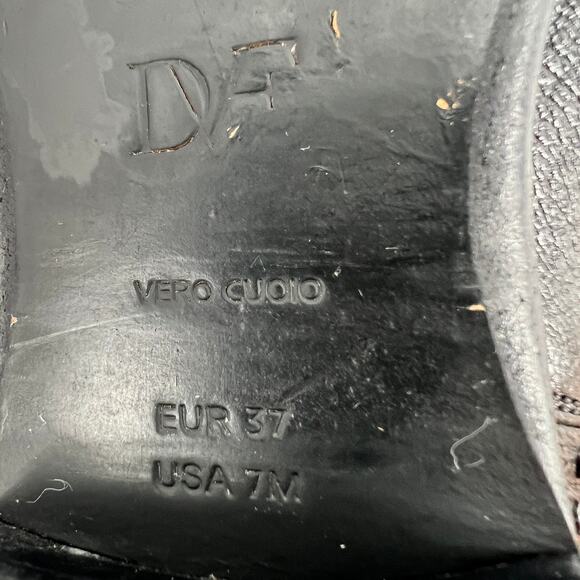 Diane Von Furstenberg Jena Chelsea Boots Womens 7M Black Leather Studded Ankle - Picture 9 of 11